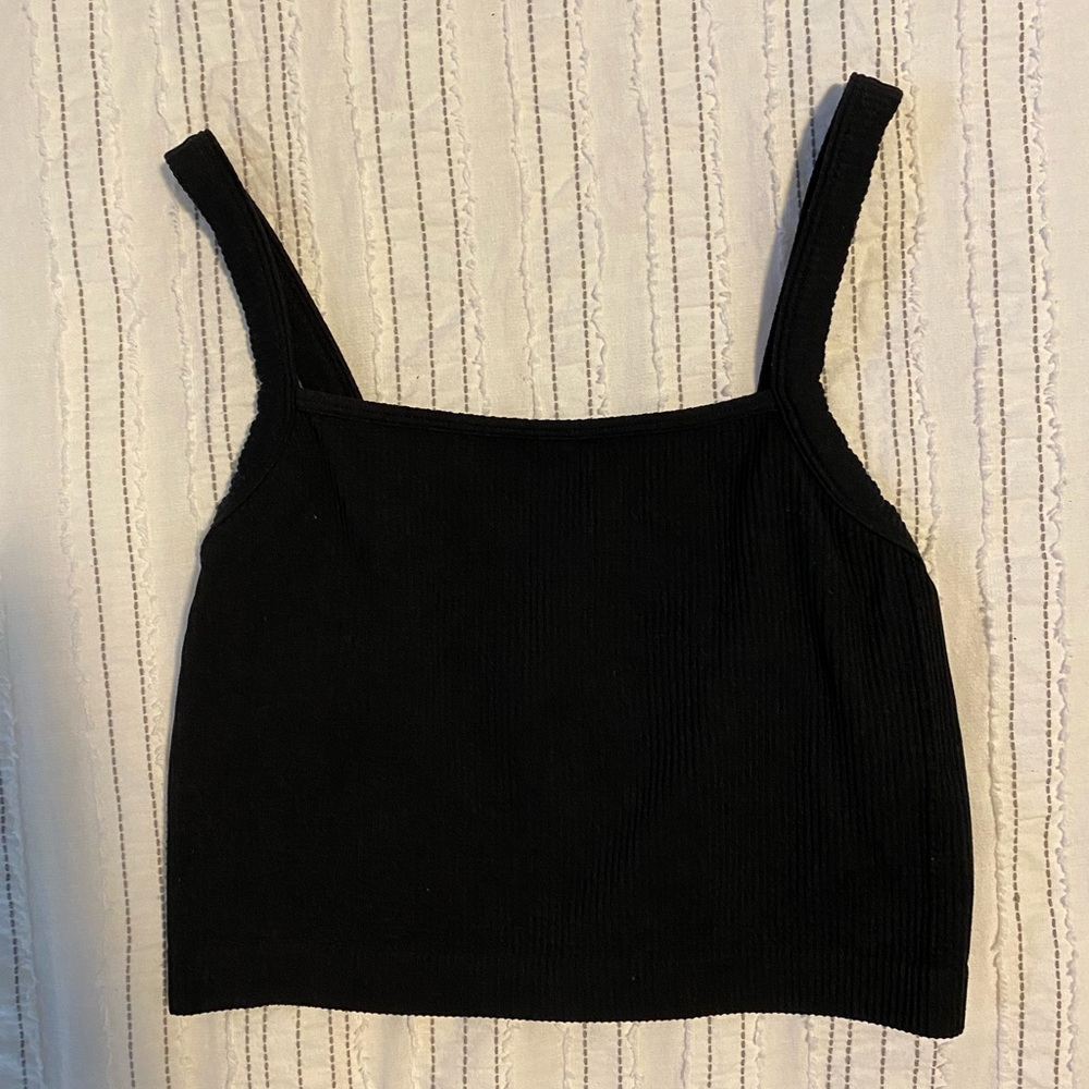 Black Target Tank Top